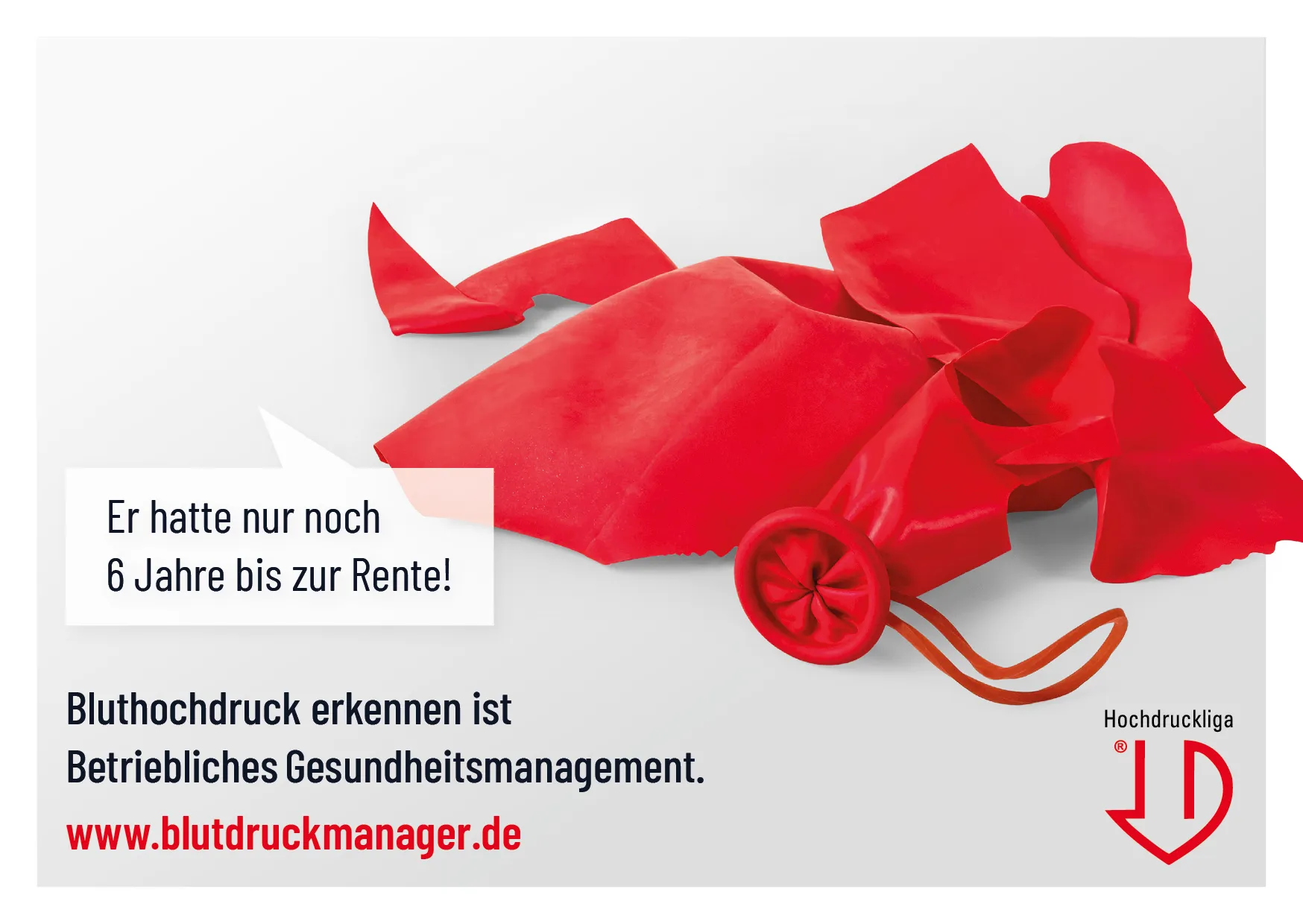 Key Visual der Kampagne für die Deutsche Hochdruckliga